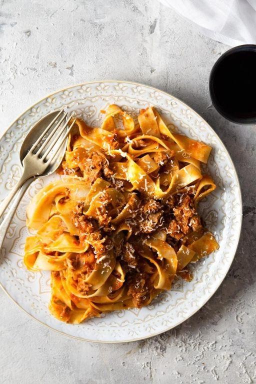 Duck Leg Ragu with Pappardelle Pasta