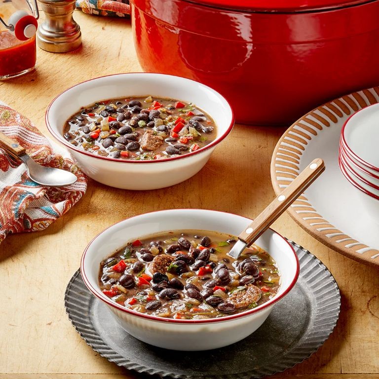Dutch Oven Black Bean Soup