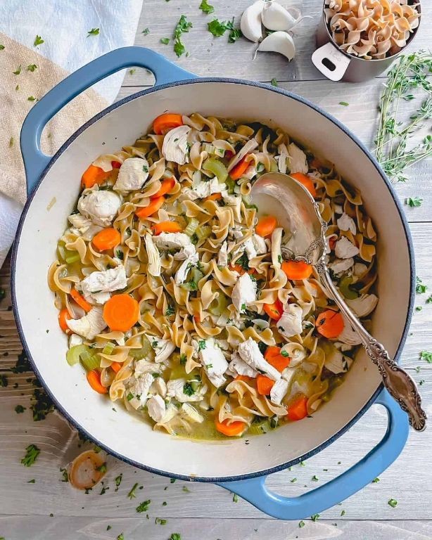 Dutch Oven Chicken Noodle Soup