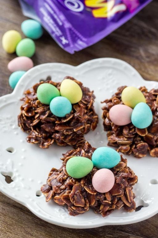 Easy Easter Chocolate Nest Cookies