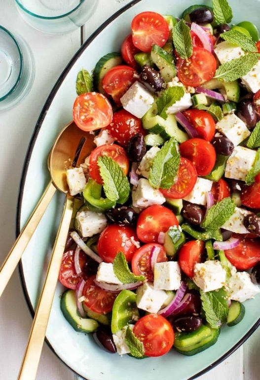 Easy Greek Salad with Feta