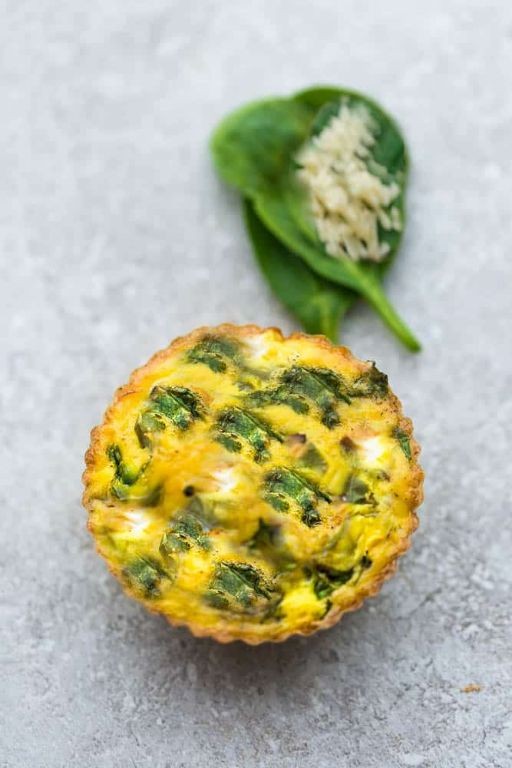 Egg Muffin Cups with Spinach and Cheese