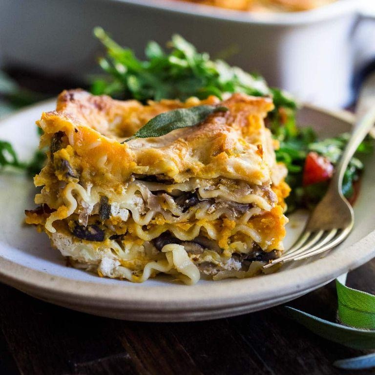 Eggplant Lasagna with Butternut Squash and Sage