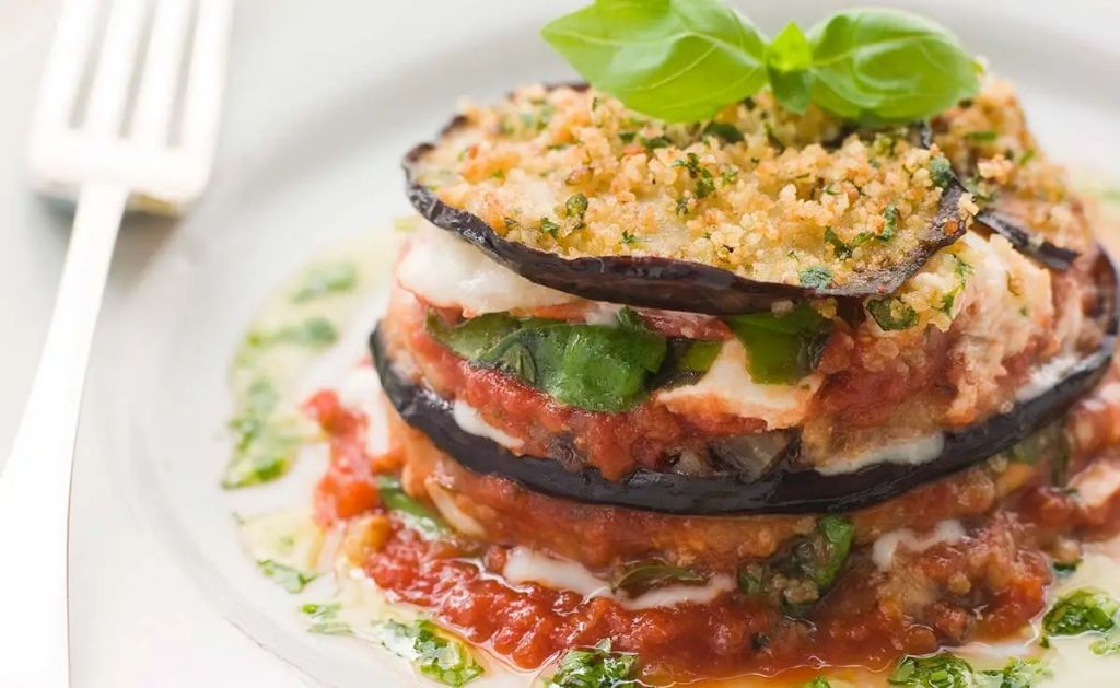 Eggplant Parmesan with Almond Flour