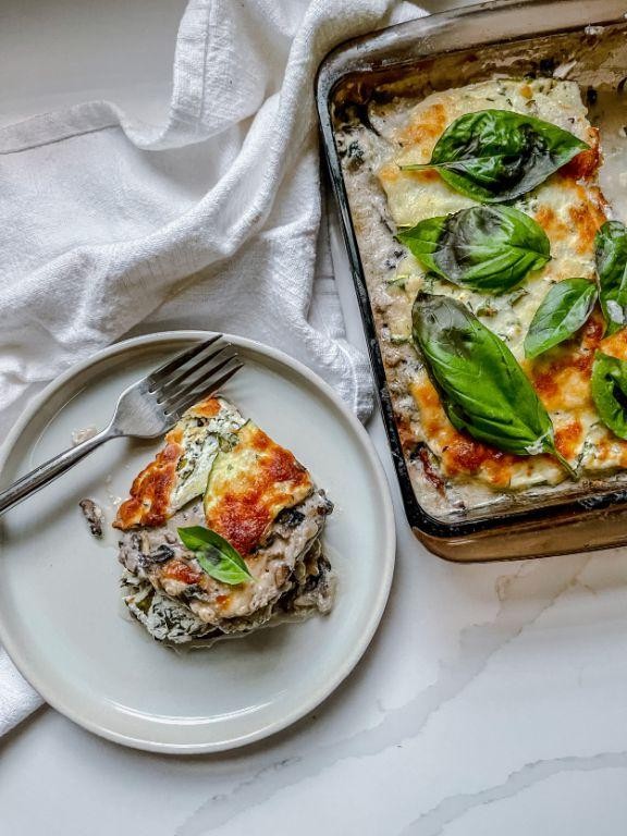 Eggplant and Mushroom Lasagna with Béchamel Sauce