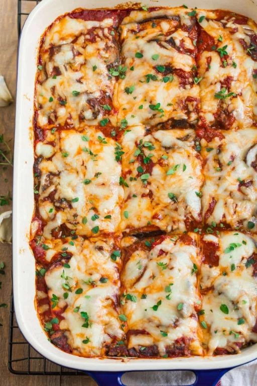 Eggplant and Ricotta Lasagna Casserole