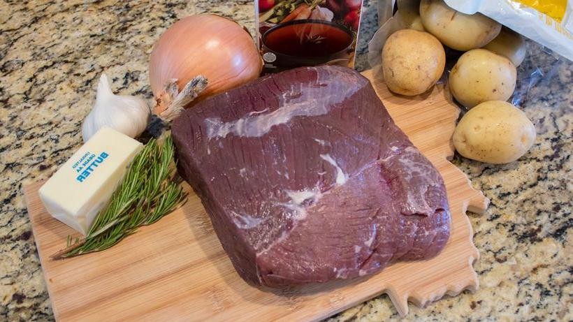 Elk Roast with Fresh Herb Butter