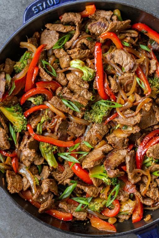 Eye of Round Steak Stir-Fry with Vegetables