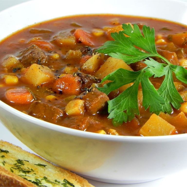 Eye of Round Steak and Vegetable Soup