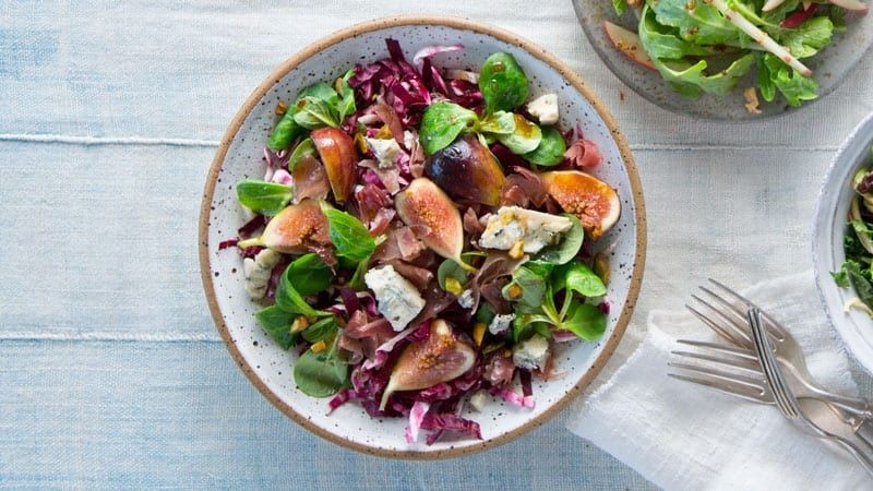 Fig and Prosciutto Salad with Balsamic Glaze