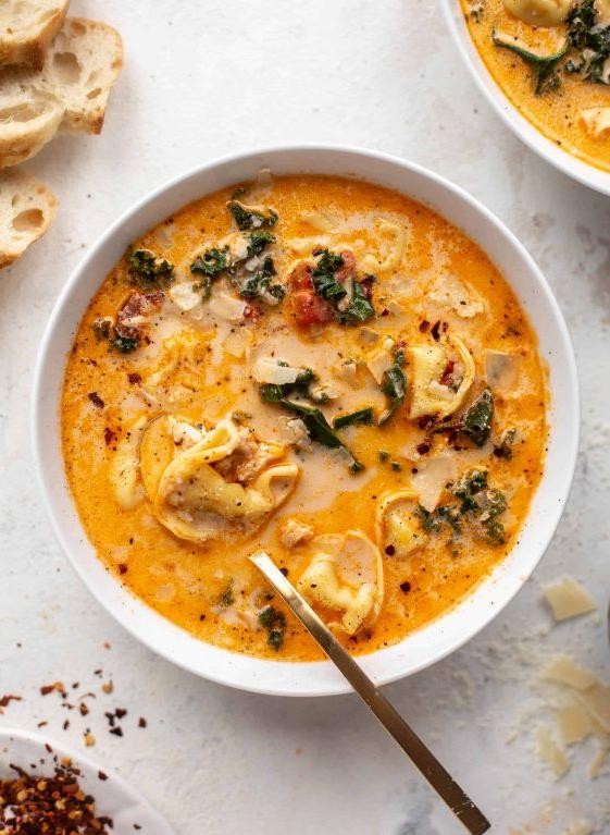 Fire-Roasted Tomato and Chicken Soup