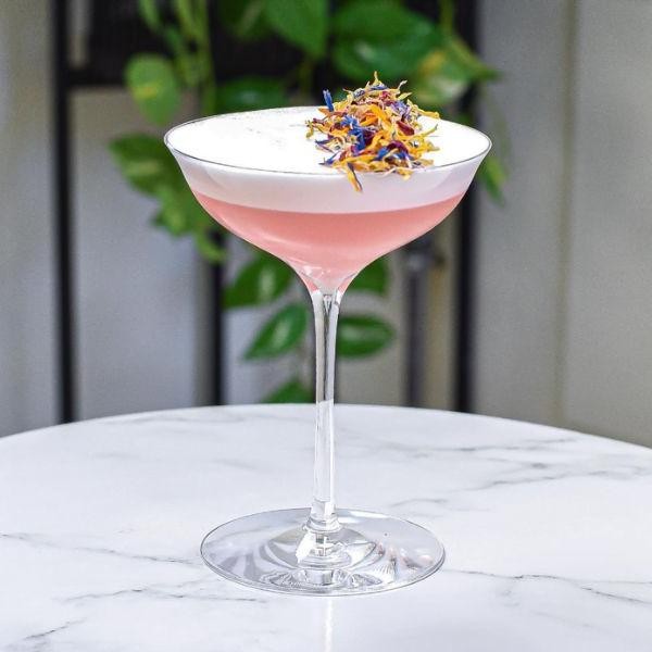 Floral Corpse Reviver with Hibiscus Syrup