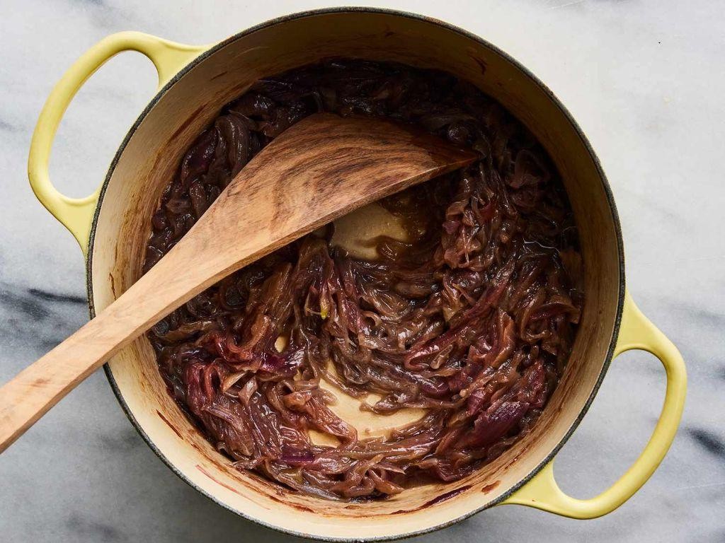 French Onion Soup with Balsamic Glaze
