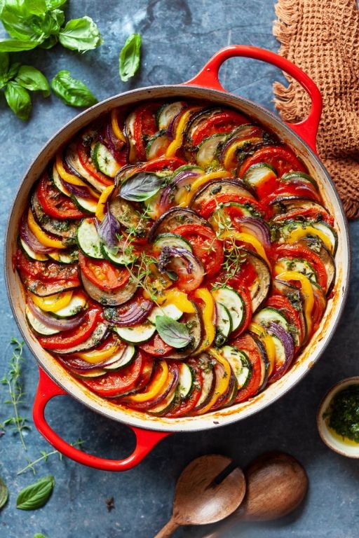 French Ratatouille with Mirepoix Base