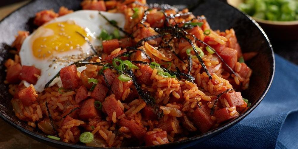 Fried Spam and Kimchi Stir-Fry