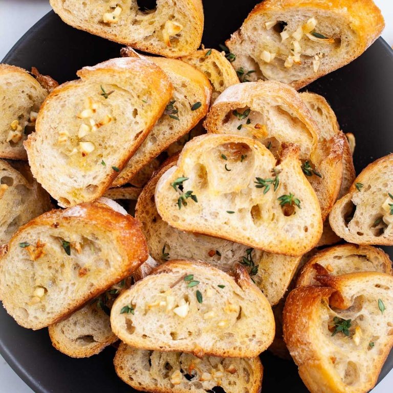 Garlic Butter Kielbasa Crostini