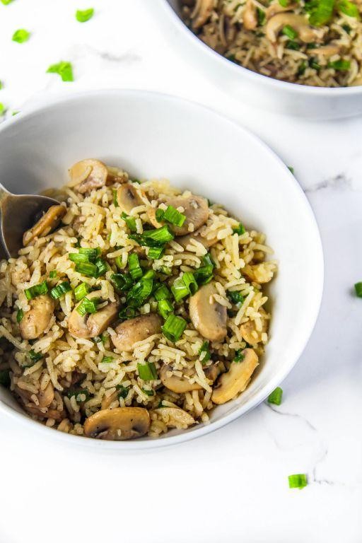 Garlic Butter Mushroom Rice