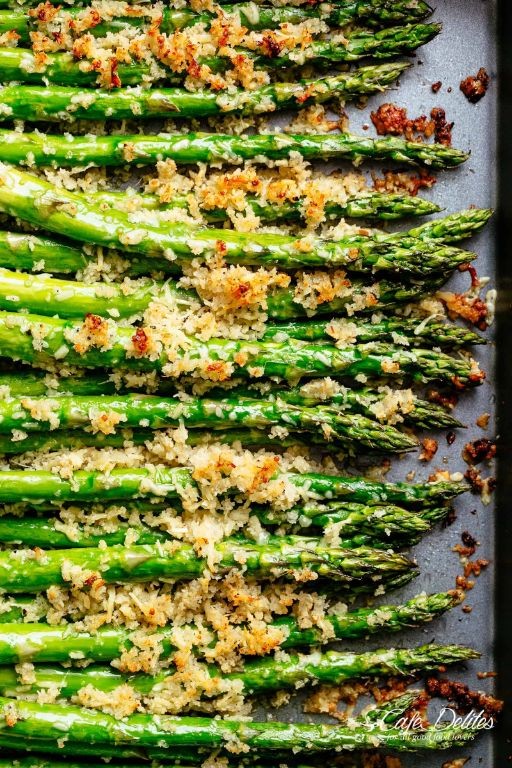 Garlic Butter Parmesan Roasted Asparagus