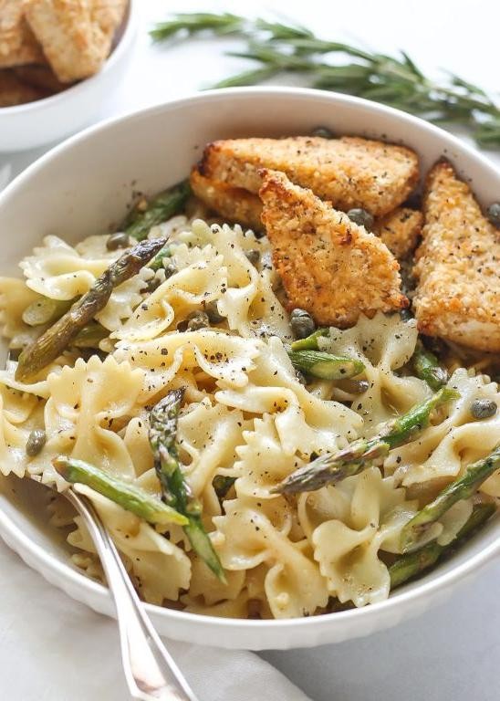Garlic Butter Tofu Pasta with Spinach
