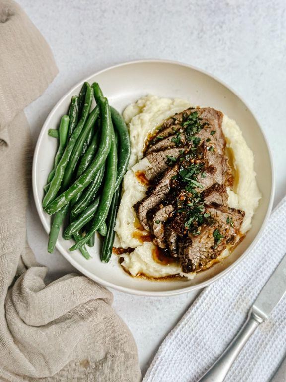 Garlic Herb Butter Tri Tip Roast