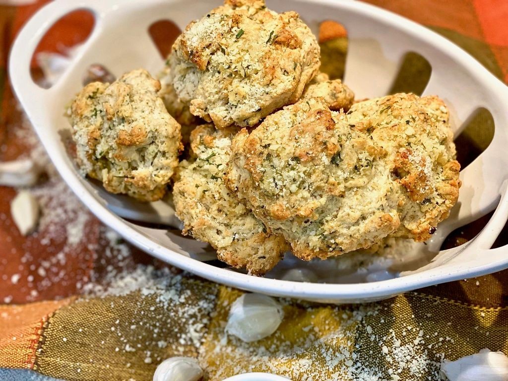 Garlic Parmesan Drop Biscuits