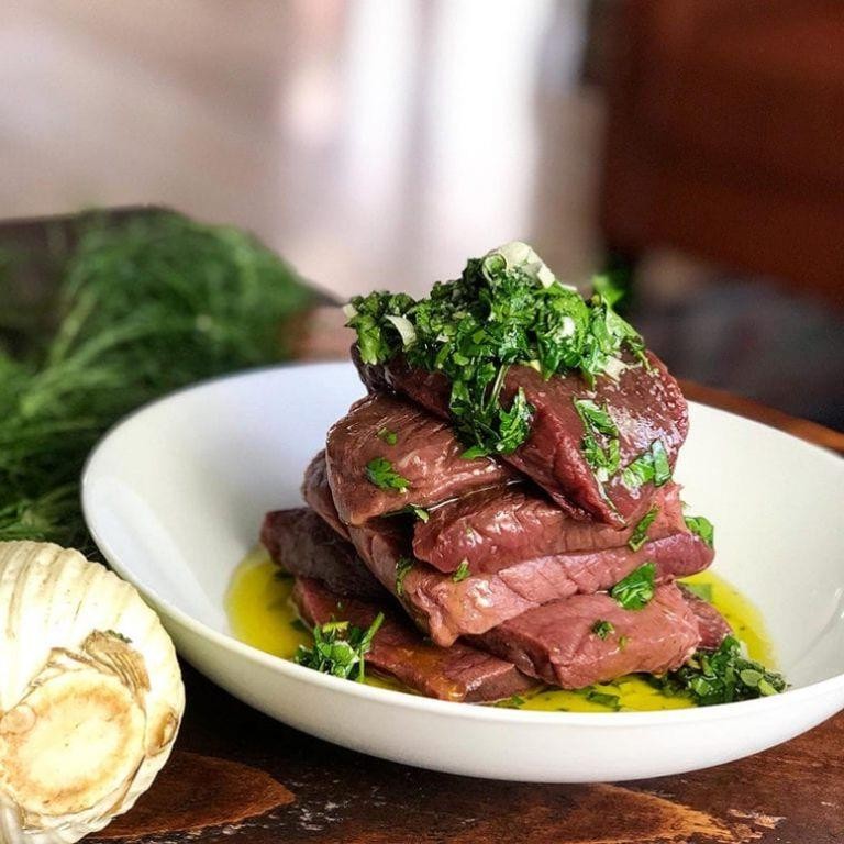 Garlic and Herb Marinated Elk Roast