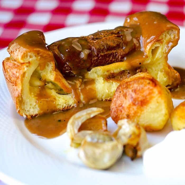 Garlic and Thyme Toad in the Hole