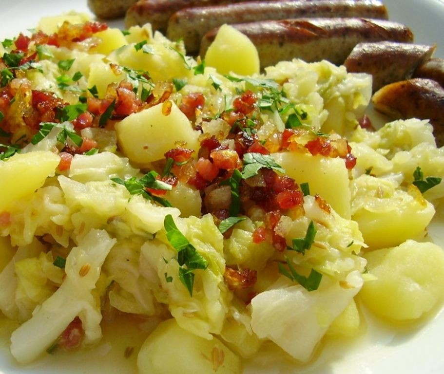 German-Style Cabbage and Potato Bake
