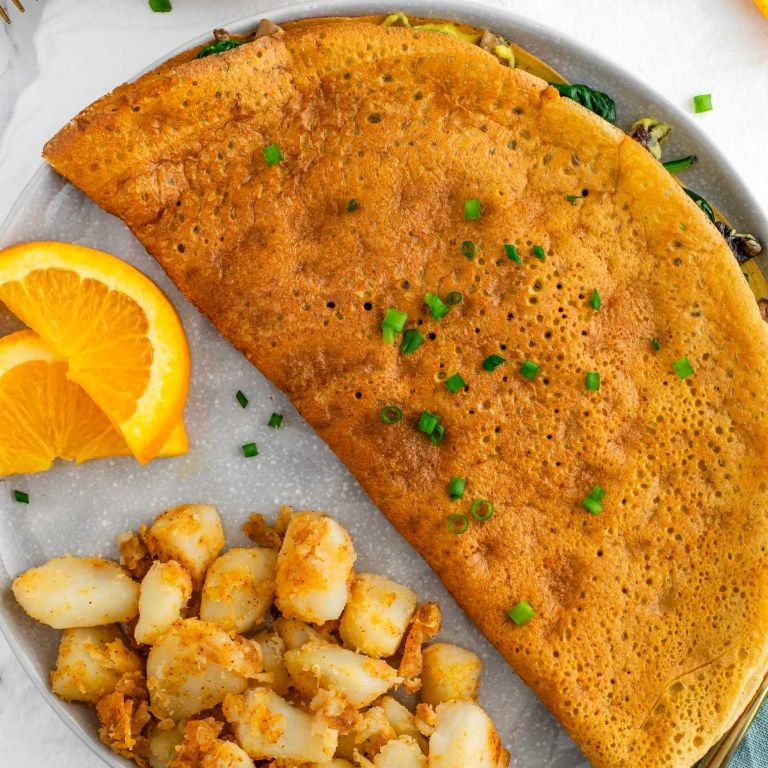 Golden Chickpea Flour Omelette