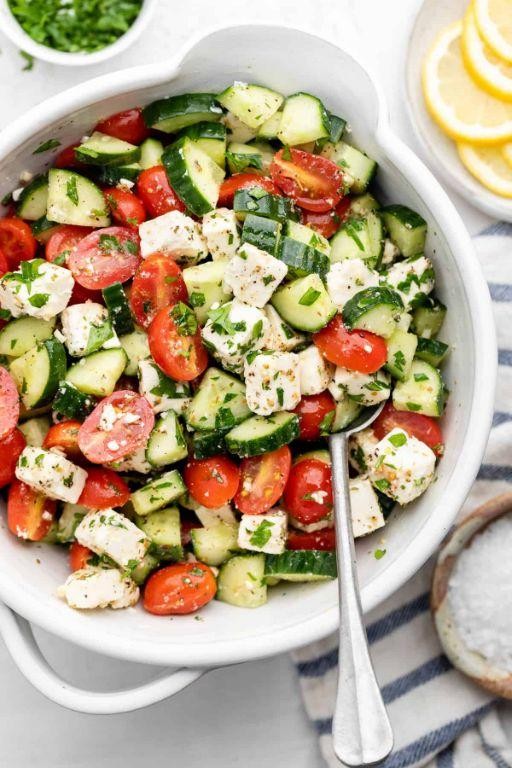 Greek Cucumber Tomato Salad
