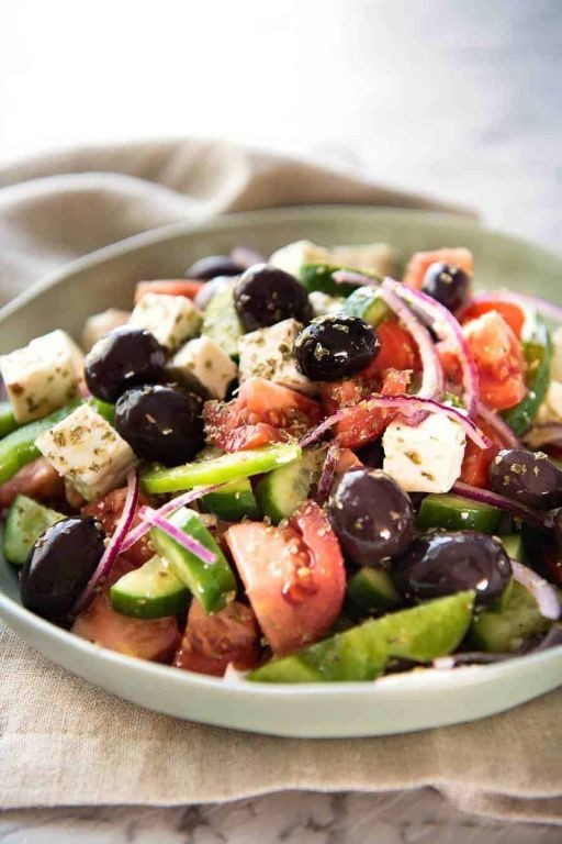 Greek Salad with Feta and Kalamata Olives