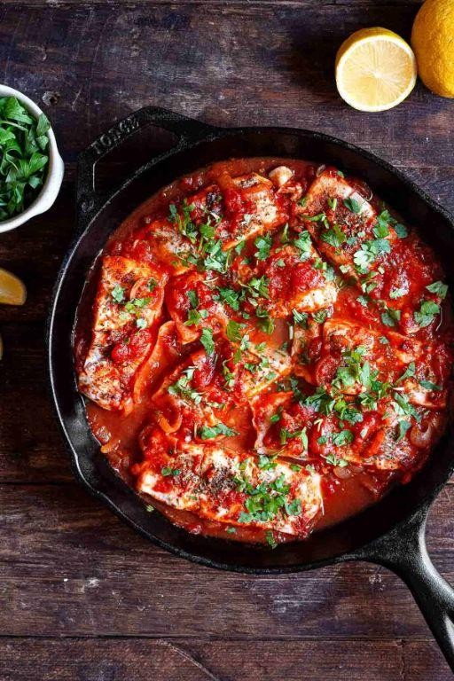 Greek-Style Baked Fish with Tomatoes
