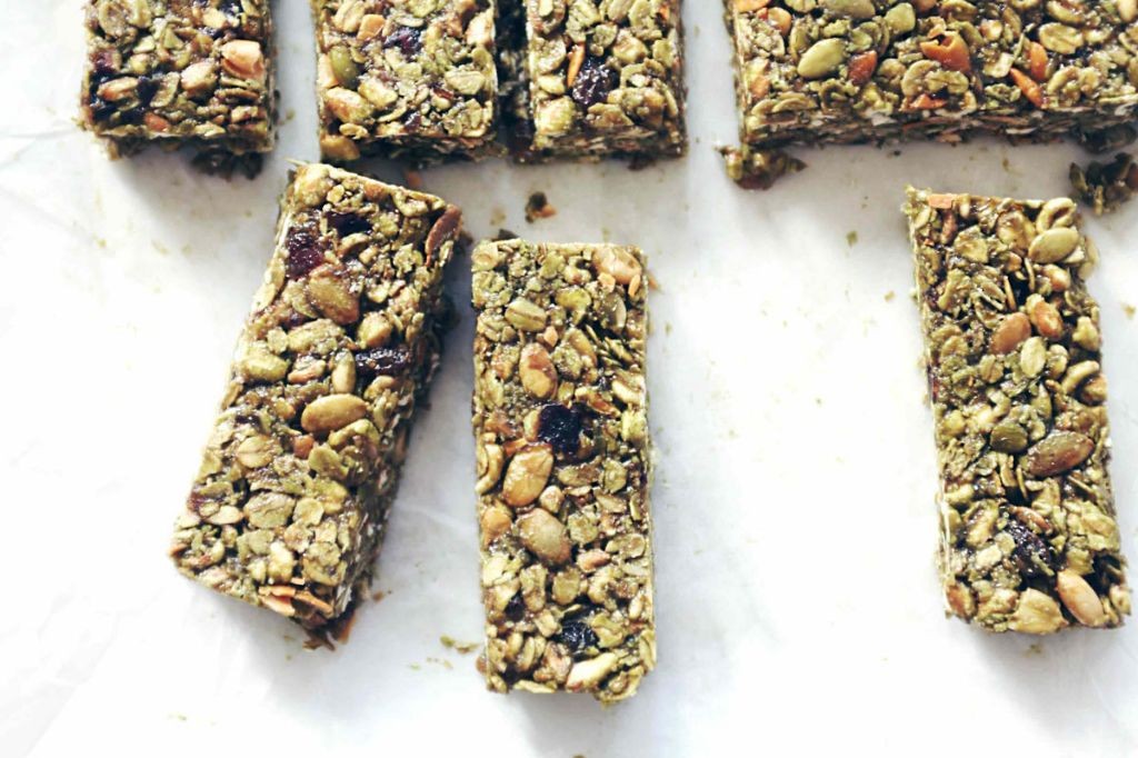 Green Tea Granola Bars