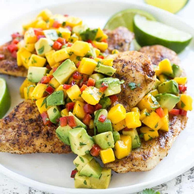 Grilled Chicken with Mango Salsa