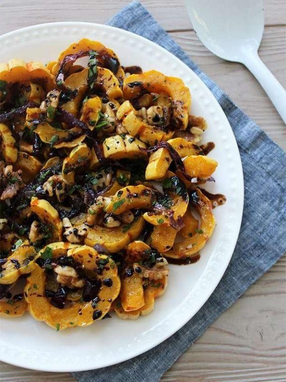 Grilled Delicata Squash with Balsamic Glaze