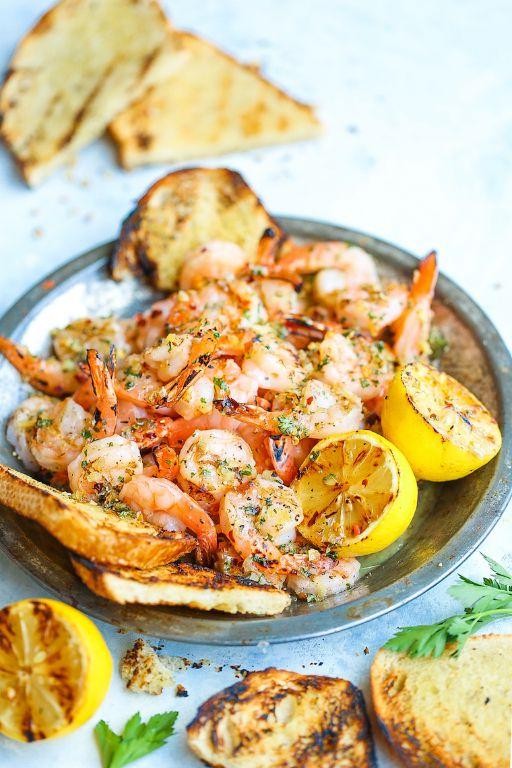 Grilled Garlic Butter Shrimp