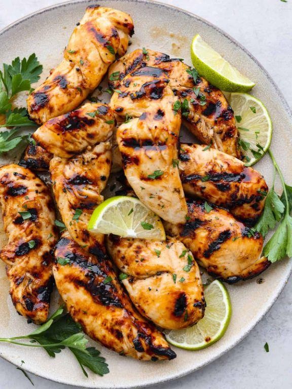 Grilled Garlic Lime Chicken Tenders
