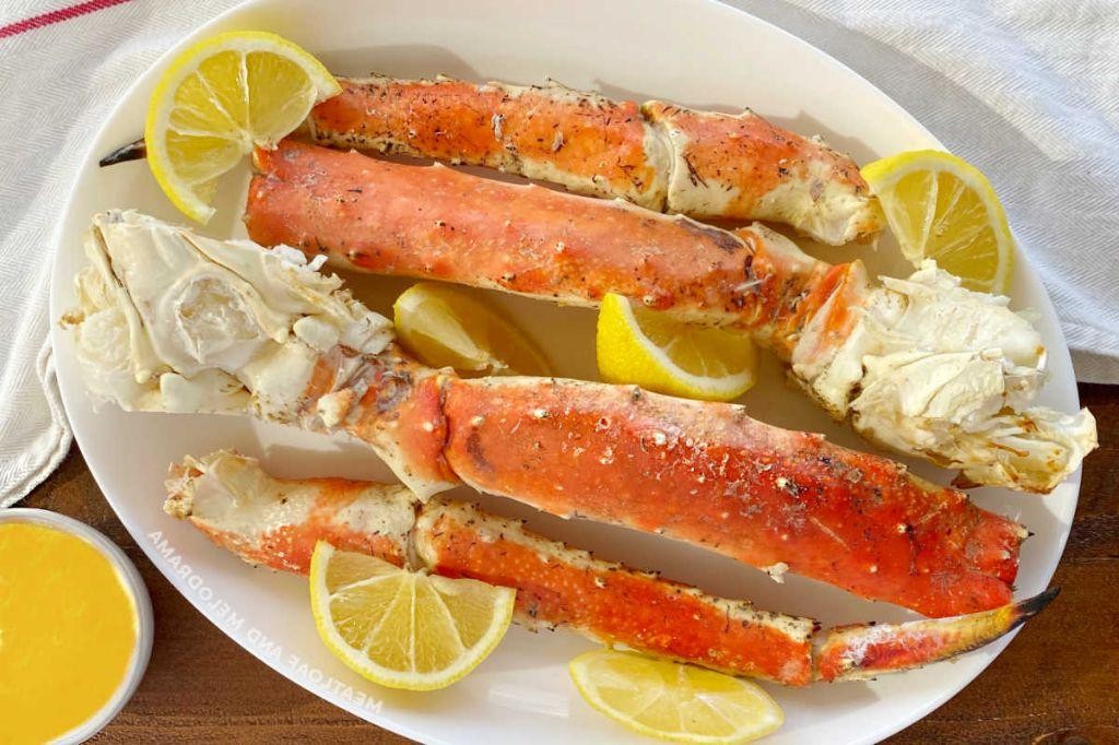 Grilled King Crab Legs with Citrusy Barbecue Glaze