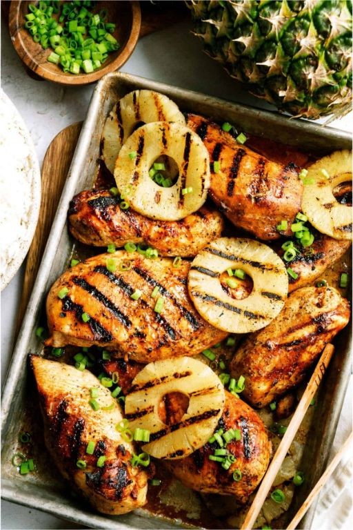 Grilled Pineapple Teriyaki Chicken Breast