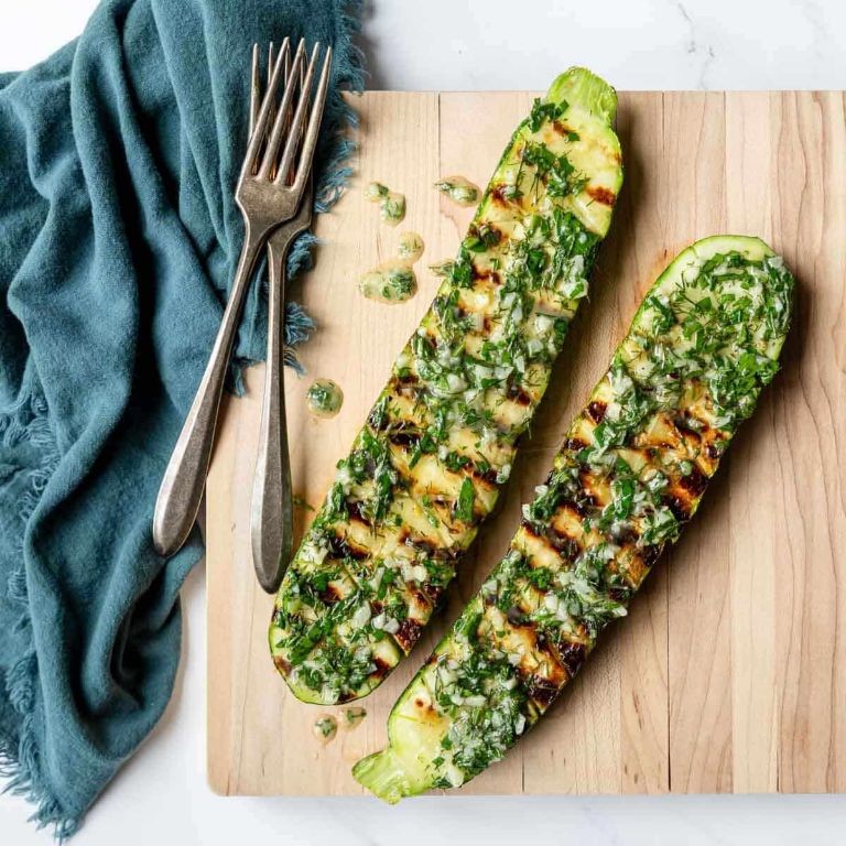 Grilled Zucchini with Herb Butter