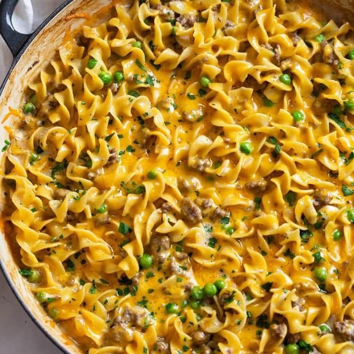 Ground Beef Stroganoff Casserole