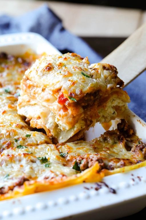 Ground Brisket Lasagna with Ricotta