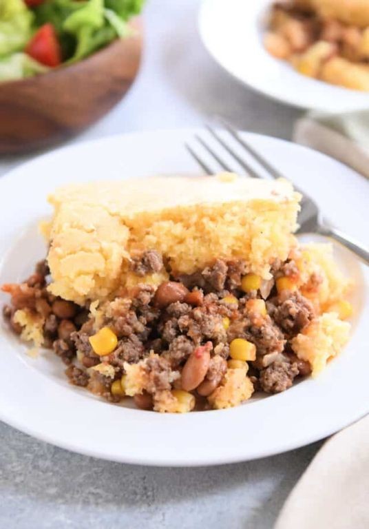 Ground Brisket and Cornbread Casserole