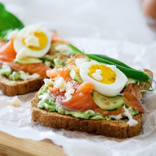 Hard-Boiled Egg and Avocado Sandwich