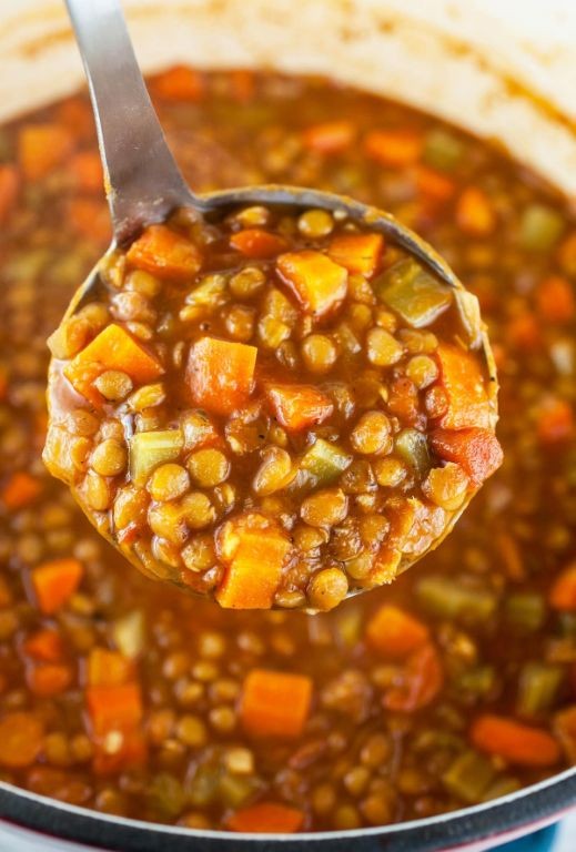 Hearty Dutch Oven Lentil Soup