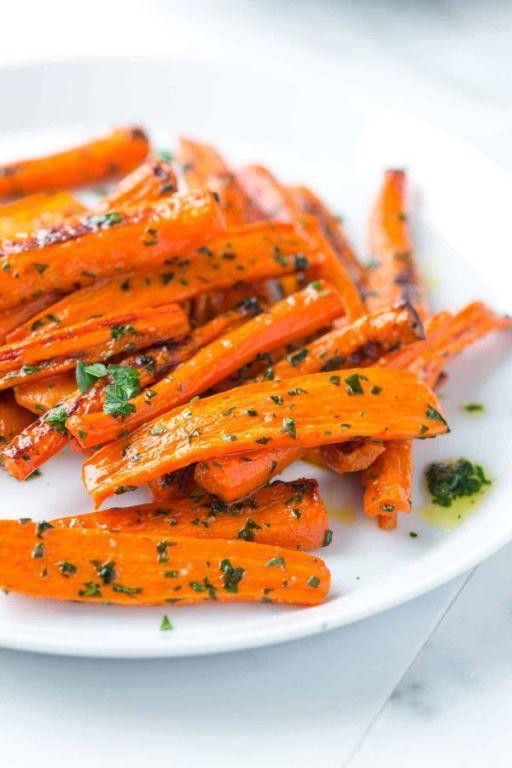 Herb-Butter Roasted Carrots