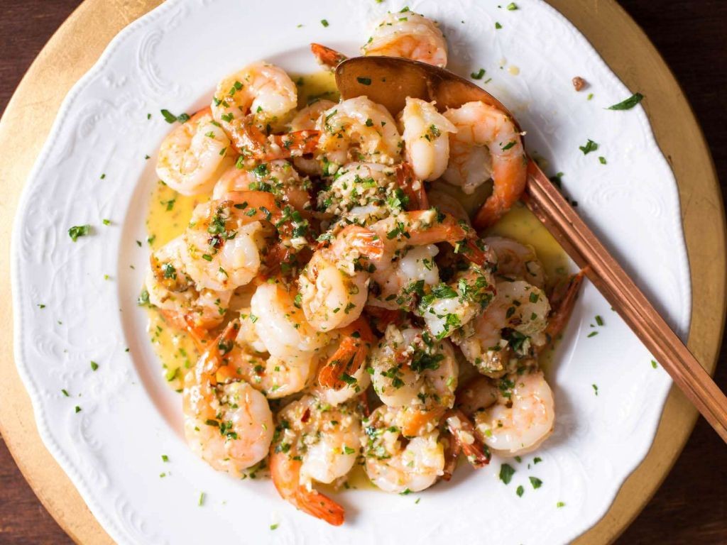 Herb-Infused Batter Shrimp with Garlic Butter