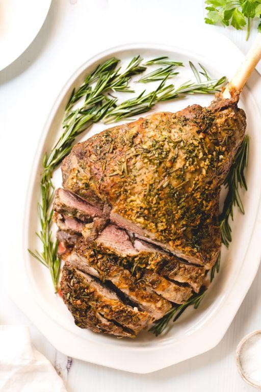 Herb-Roasted Leg of Lamb with Garlic and Rosemary