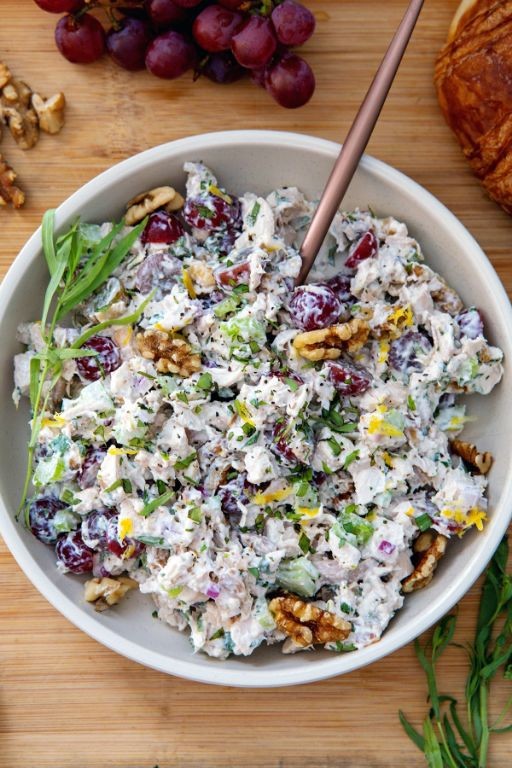 Herbed Chicken Salad with Grapes and Tarragon