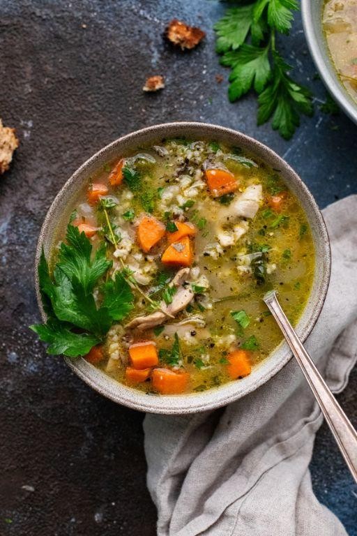 Herbed Chicken and Wild Rice Soup